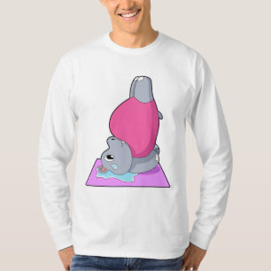T-shirt Hippo au yoga Fitness