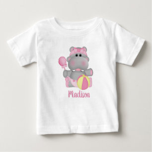 T-shirt Hippo Baby Rattle