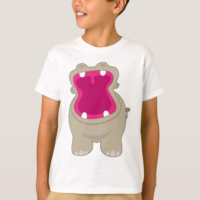 T-shirt Hippo Big Mouth (Devant)