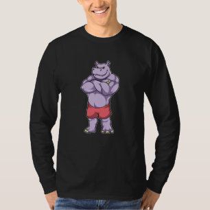 T-shirt Hippo comme Bodybuilder extrême