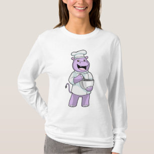 T-shirt Hippo comme chef avec bol
