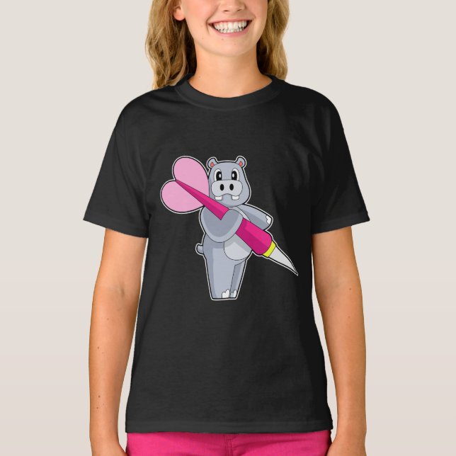 T-shirt Hippo Darts Dart (Devant)