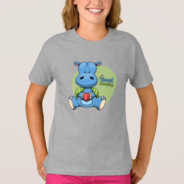T-shirt Hippo de dessin | Enfants (Devant)