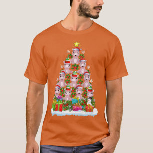 T-shirt Hippo Lover Xmas Holiday Funny Hippopotamus Christ