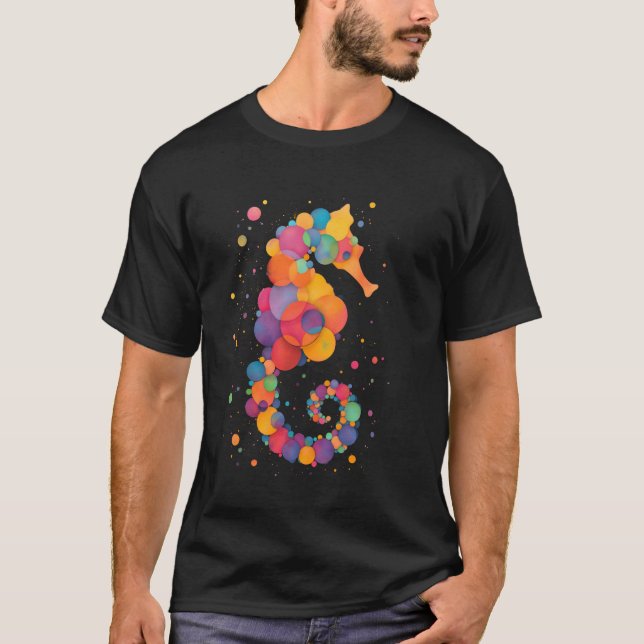 T-shirt Hippocampe coloré (Devant)