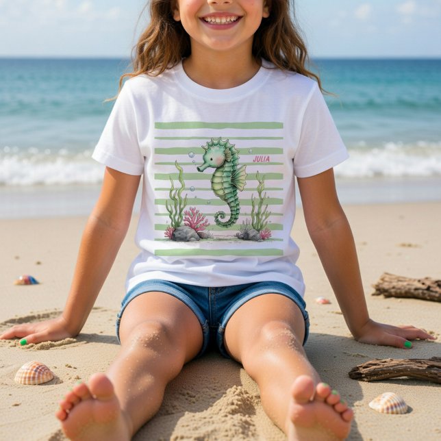 T-Shirt Hippocampe dans le Jardin des Marées (Créateur téléchargé)