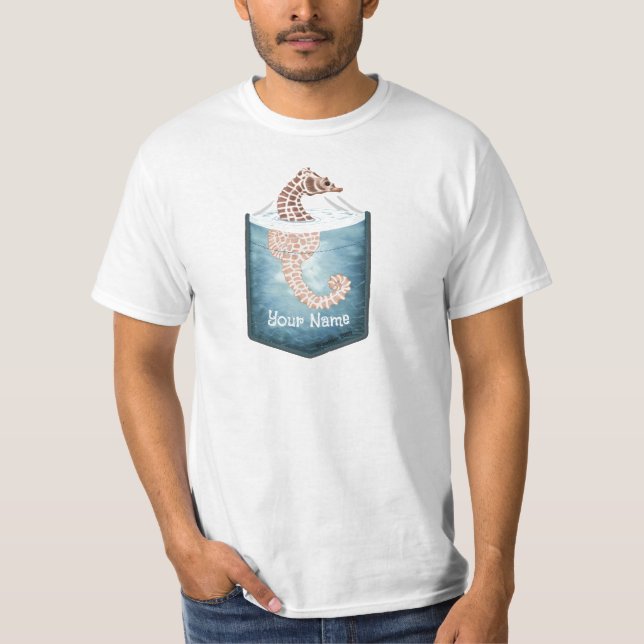 T-shirt Hippocampe de poche (Devant)