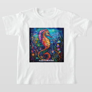 T-shirt Hippocampe en Verre Coloré