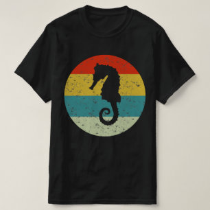 T-shirt hippocampe rétro vintage