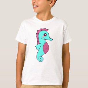 T-shirt Hippocampe Ros Cheval Sous-Marin Animaux Dans L'Ea