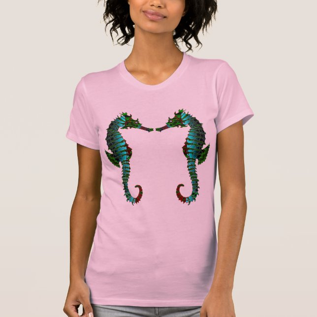 T-shirt Hippocampe vert (Devant)