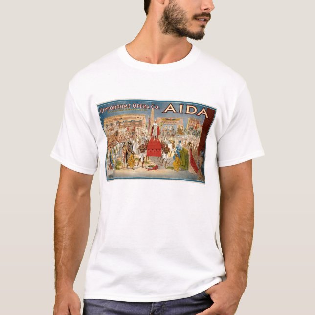 T-shirt Hippodrome 1908 de Giuseppe Verdi Aida (Devant)