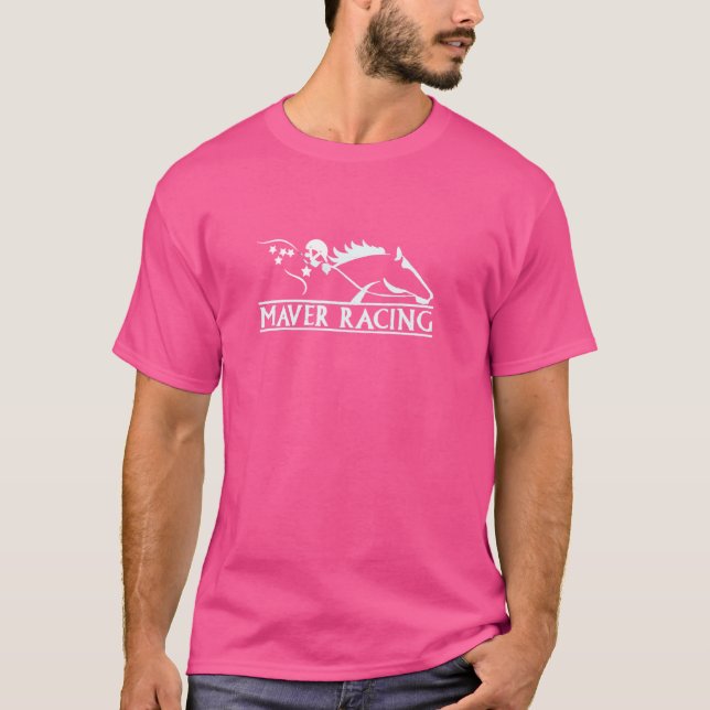T-shirt Hippodrome, amateurs de chevaux, cheval de course (Devant)