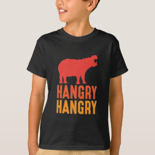 T-shirt Hippone Zoo Animal Pun Hangry Hippopotamus