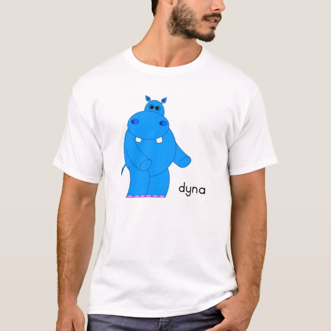 T-shirt Hippopotame de Dyna (Devant)