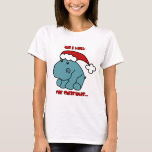 T-shirt Hippopotame de Noël