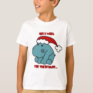 T-shirt Hippopotame de Noël