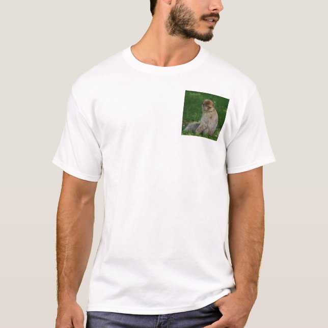 T-shirt Hippopotame et singe (Devant)