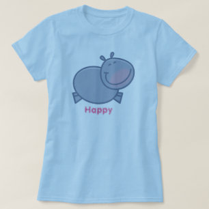 T-shirt Hippopotame heureux