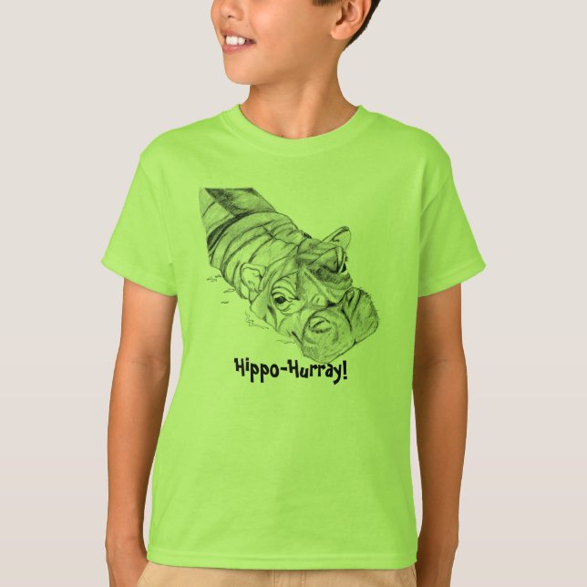 T-shirt Hippopotame-Hurray ! (Devant)