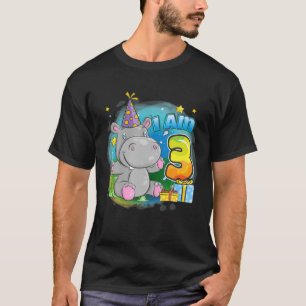 T-shirt Hippopotames 3 Ans Enfants 3E Anniversaire Depuis 