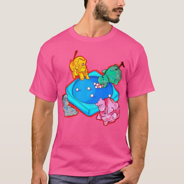 T-shirt Hippopotames affamés (Devant)