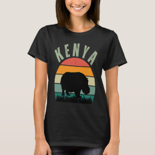 T-shirt Hippopotames africains au Kenya, Safari Hippopotam