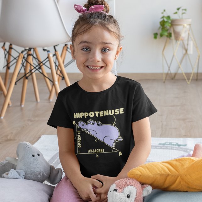 T-Shirt Hippotenuse Lindo Hipopotamo Matematico Para Niños (Créateur téléchargé)