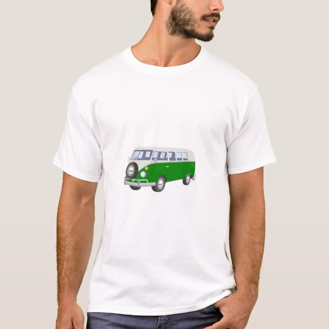 T-shirt Hippy Van Green (Devant)