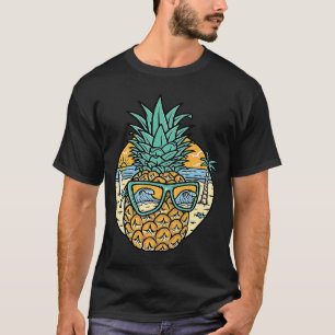 T-shirt Hipster Ananas Love Motivation Aimer Ananas