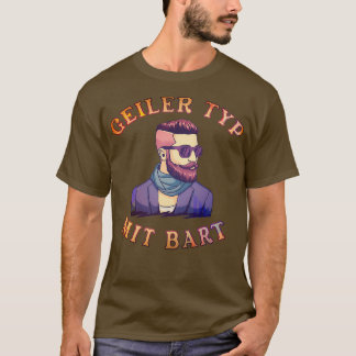T-shirt Hipster de la barbe soins de la barbe classique TS