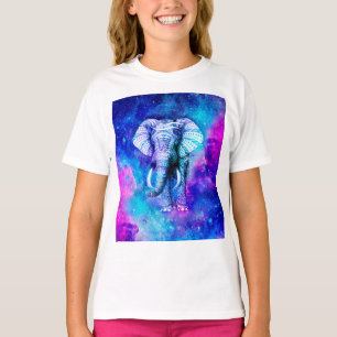 T-shirt Hipster Elephant Nebula Space