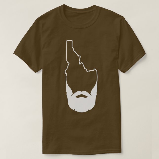 T-shirt Hipster Idaho Beard Boise Idaho FamousPomme de ter (Design devant)