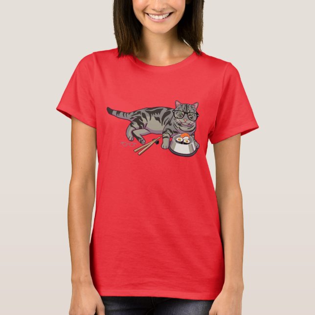 T-shirt Hipster Kitty (sans texte) (Devant)