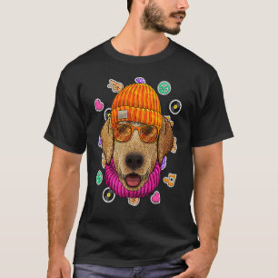 T-shirt Hipster Labrador Retriever Geek Lunettes Nerd Amou