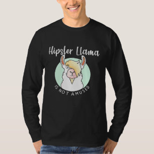 T-shirt Hipster Llama pas amusé Alpaca Lover mignonne