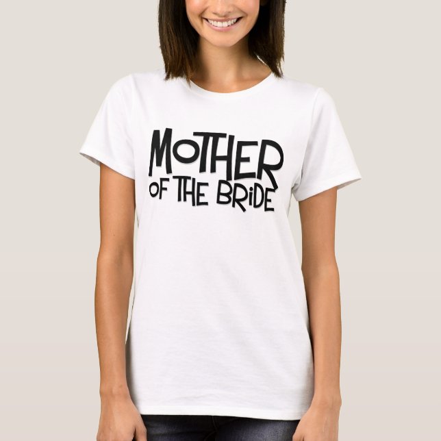 T-shirt Hipster Mère de la Mariée (Devant)