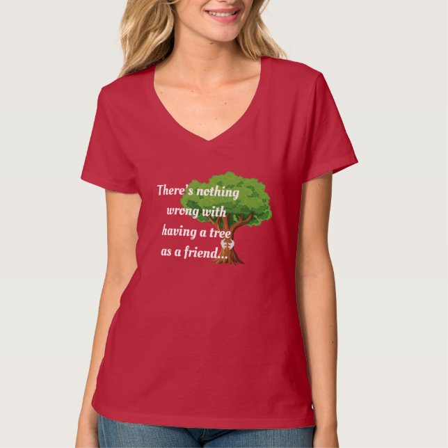 T-shirt Hipster nature Friend Tree Hugger Shirt Design (Devant)