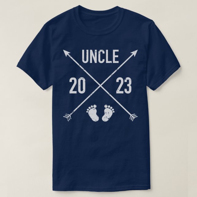 T-shirt Hipster oncle 2023 (Design devant)