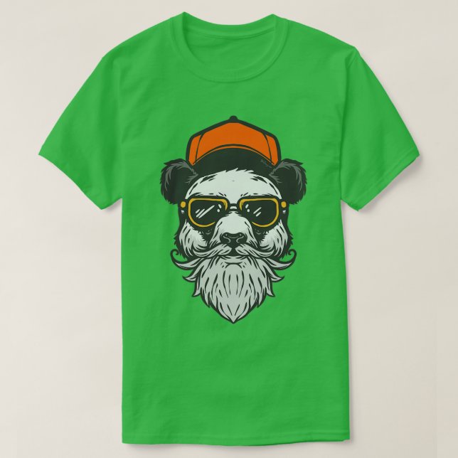 T-shirt Hipster Panda (Design devant)