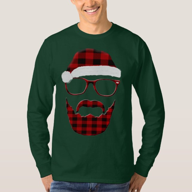 T-shirt Hipster Père Noël (Devant)