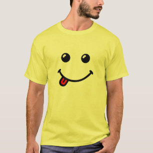 T-shirt Hipster Smile se moquer face drôle chemises T-shir
