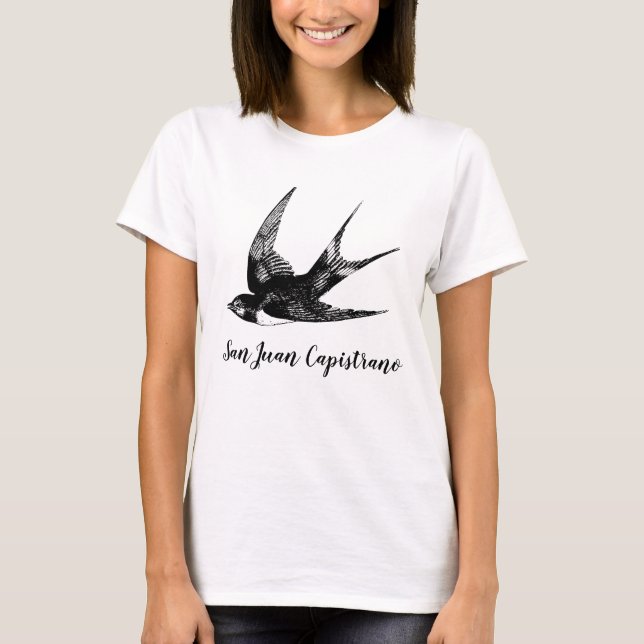 T-shirt Hirondelle de San Juan Capistrano (Devant)
