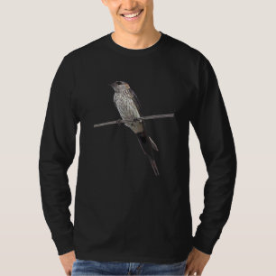 T-shirt Hirondelle rousse sur un fil vecteur