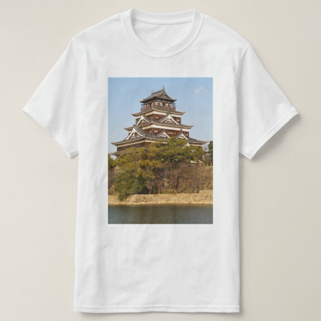 T-shirt Hiroshima Castle 広 島 城, Hiroshima, Japon (Design devant)