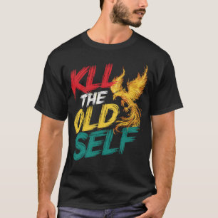 T-shirt Hirt de motivation avec phoenix flammes
