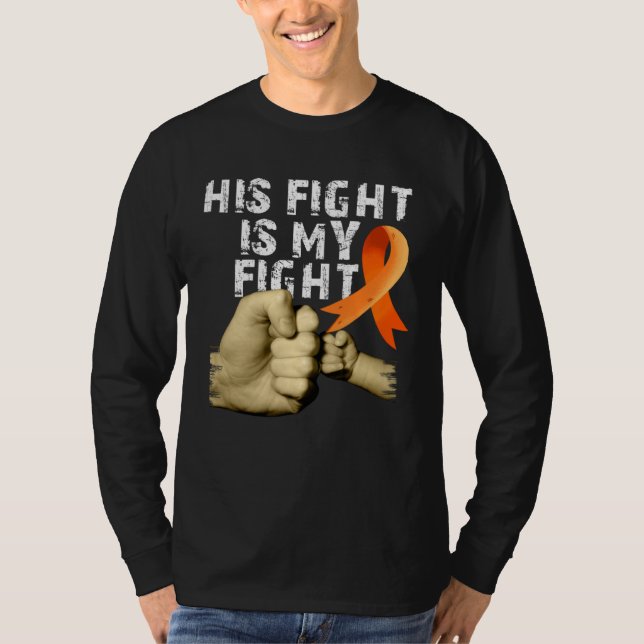 T-shirt His Fight Is My Fight MS  Multiple Sclerosis Aware (Devant)
