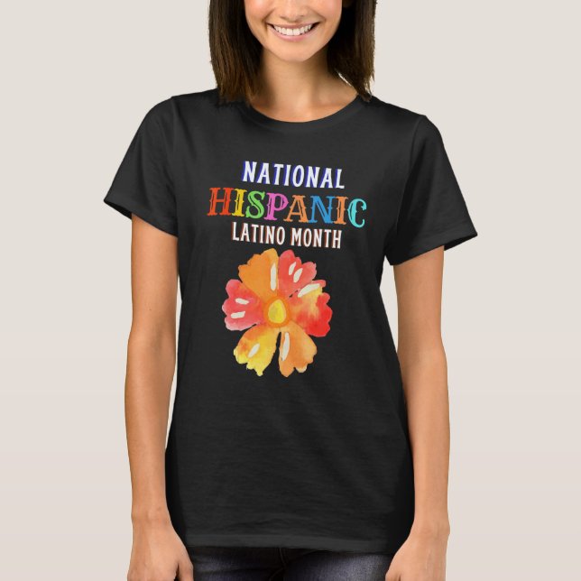 T-shirt Hispanic Ceremony Month Prideful Latin Spanish Ami (Devant)