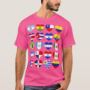 T-shirt Hispanic Heritage Month Latino Countries Flags 5