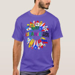T-shirt Hispanic Heritage Month Latino Countries Flags Sun<br><div class="desc">Hispanic Heritage Month Latino Countries Flags Sunflower63 .</div>